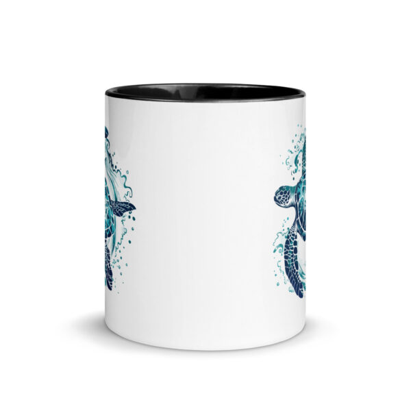 Sea Turtle Mug with Color Inside - Image 3