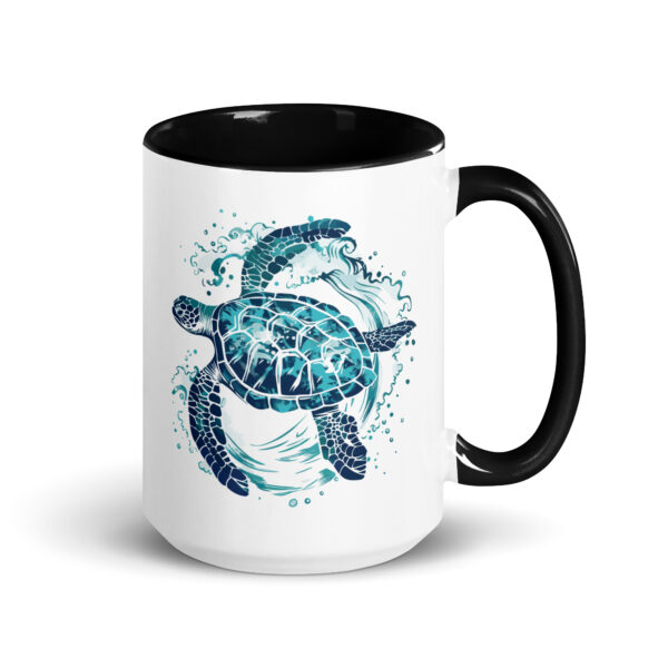 Sea Turtle Mug with Color Inside - Image 5