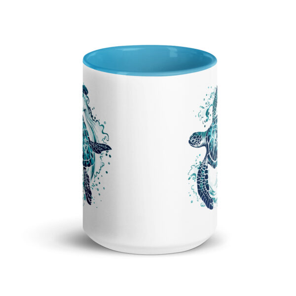 Sea Turtle Mug with Color Inside - Image 17
