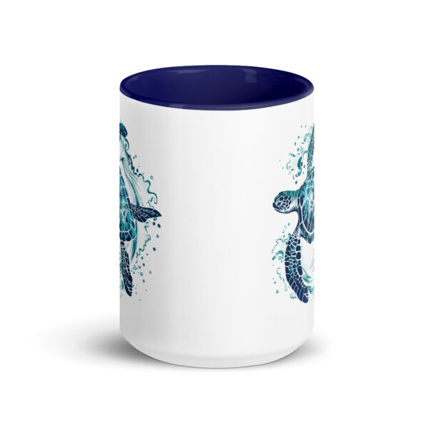 Sea Turtle Mug with Color Inside - Image 12